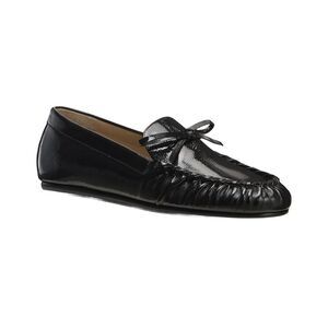 Stuart Weitzman Britt Bow Patent Loafer, Black